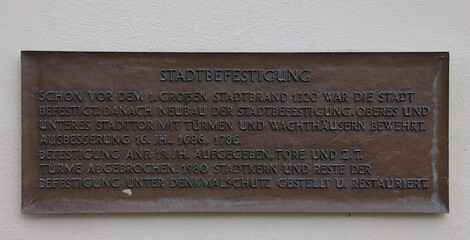 Bronzetafel Bürgerhaus in Trochtelfingen