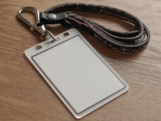 Company ID card with branded lanyard