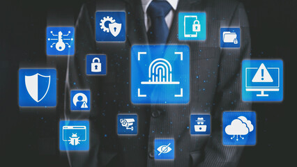 Cyber security protection and cyber security strategies against cyber threats, system hacks,...
