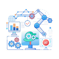 AI Powered Tools Vector Technology Icons