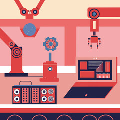 AI Powered Tools Vector Technology Icons
