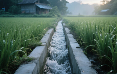 morning in the countryside