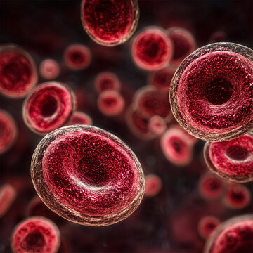 Athypical lymphocyte blood smear in Dengue patient