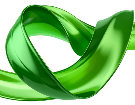 lowing 3D green ribbon with glossy, fluid-like surface.
Abstract sculptural form with a fresh, natural vibe and rich emerald hues. Ideal for eco-modern design concepts or digital art compositions.