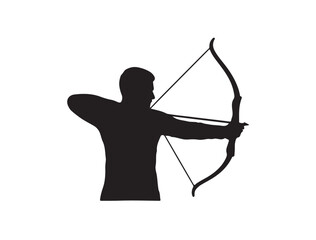 align-center vector image in silhouette on white background