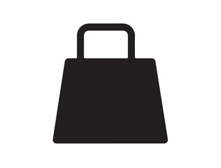 carry-out icon on white background in silhouette