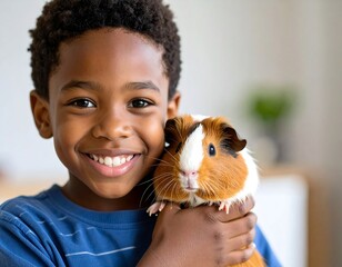 Boy holding guinea pig (1)