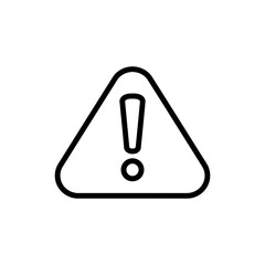 Alert Box Icon Black Lined