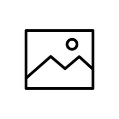 Picture Icon Black Lined