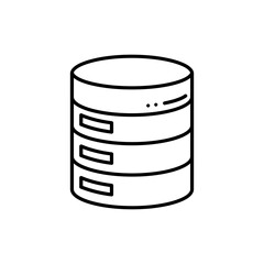 Repository black line icon for development theme