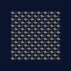 Square scarf design classic blue background. Out off season universal fashion accessory. High resolution image digital illustration. Modern scarves elegant fabric textile swatch all over print block.