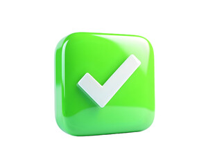 Green checkmark icon for web confirmation