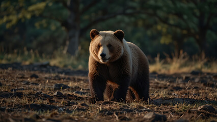 Obraz premium brown bear in the forest