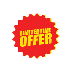 Limited Time Offer Label – Vector Sticker for Urgent Deals, Promotions, and Flash Sales