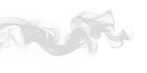 Intricate white smoke swirling effect transparent PNG cutout, isolated background