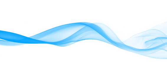 Elegant intricate blue smoke swirl shape effect transparent PNG cutout, isolated background. Silky dynamic flow presentation element