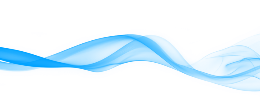 Elegant intricate blue smoke swirl shape effect transparent PNG cutout, isolated background. Silky dynamic flow presentation element - Powered by Adobe