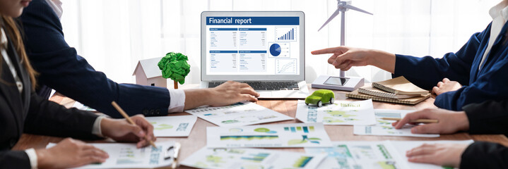 Business data dashboard provide business intelligence analytic for marketing strategy planning brisk with big data set to analyze customer demands and foreseeing business future