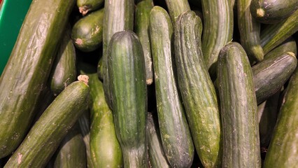 Close-up vegetables in an organic market