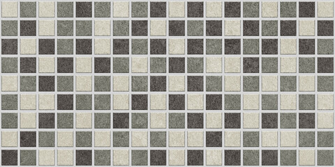 Panoramic mosaic tile gresite texture, ceramic pattern background for design and decoration