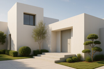 Modern Minimalist House Illustration