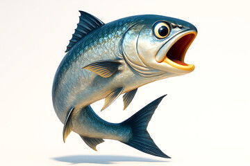 fish on a white background