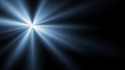 The star burst with brilliance, glow bright star, glowing light burst on a black background