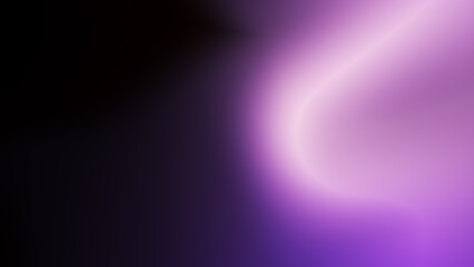 Neon blur glow. Color light overlay. Disco illumination. Defocused purple texture on dark abstract empty space background.