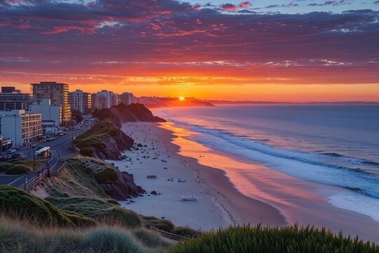 Stunning Sunset Views at Glenelg Beach Adelaide Australia