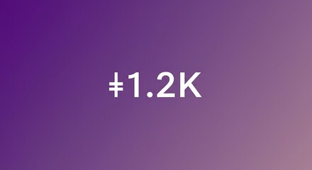 Viewer count widget with clean 1.2K numeric display and gradient background for streaming