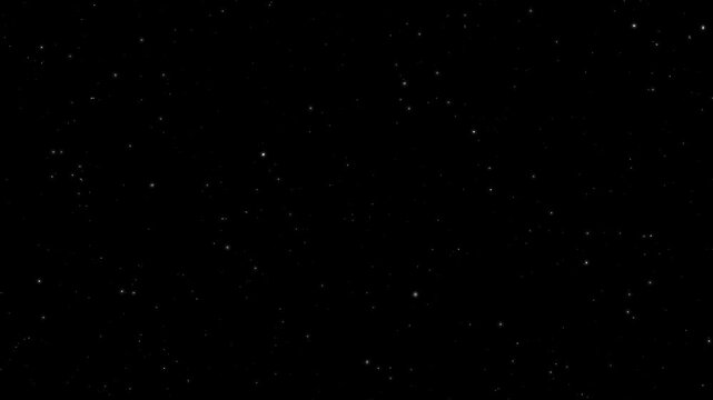 shooting stars & twinkling night sky animation for cinematic backgrounds, space visuals & intros