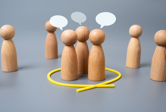 A circle of friends based on interests and hobbies. A group of friends.