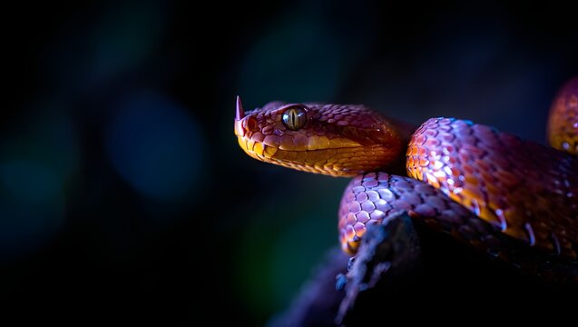 Bushmaster snake bothrops atrox viper wildlife reptile venomous serpent rainforest amazon