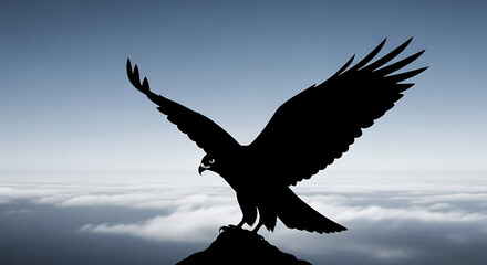 Serene Crane Silhouette A Moment of Wildlife Grace at Dawn