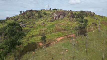 Parque Natural Trilha na Floresta Estrada de Terra Corrida de Trilha Ciclismo de Montanha Cidade do...