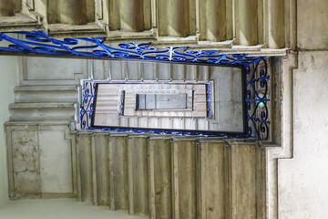 spiral staircase from underneath