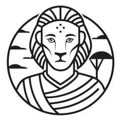 vector illustration of masaimara