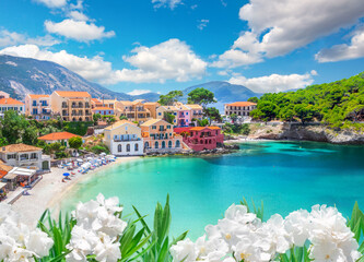 Assos village in Kefalonia, Greece
