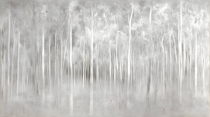 Fototapeta premium Misty Forest Abstract Illustration