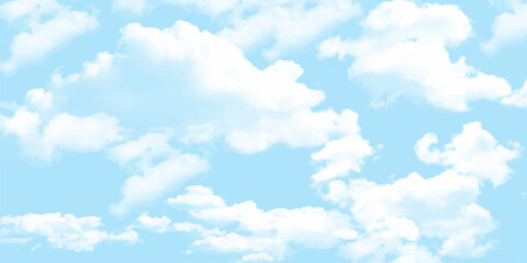 The sky surface is cloudy with a slight blue sky area. with beautiful natural white clouds