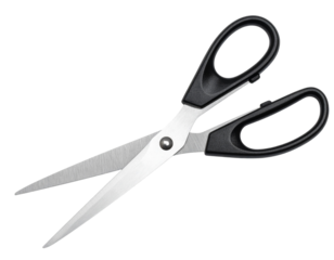 Professional Scissors with Precision Blades, Isolated on Transparent Background