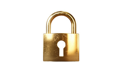 Naklejka premium a simple padlock on white background 