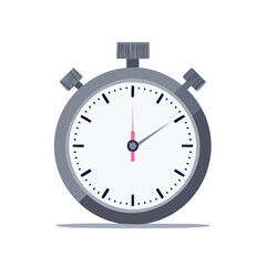 Simple Gray Stopwatch Illustration Depicting Time Measurement and Accurate Timing