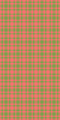 Vibrant coral and olive green plaid pattern.  Perfect for textile design, scrapbooking, or website backgrounds.  This bold, repeating texture evokes feelings of warmth and rustic charm.