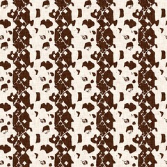 Calm scribble shape minimal shape seamless pattern. Gender neutral baby nursery natural brown linen decor background. Scandi style sketch doodle wallpaper in decorative kid fashion swatch. 