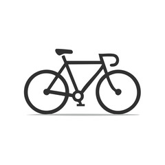 Fototapeta premium Minimalist Bike Illustration Single Tone Design for Web and Print