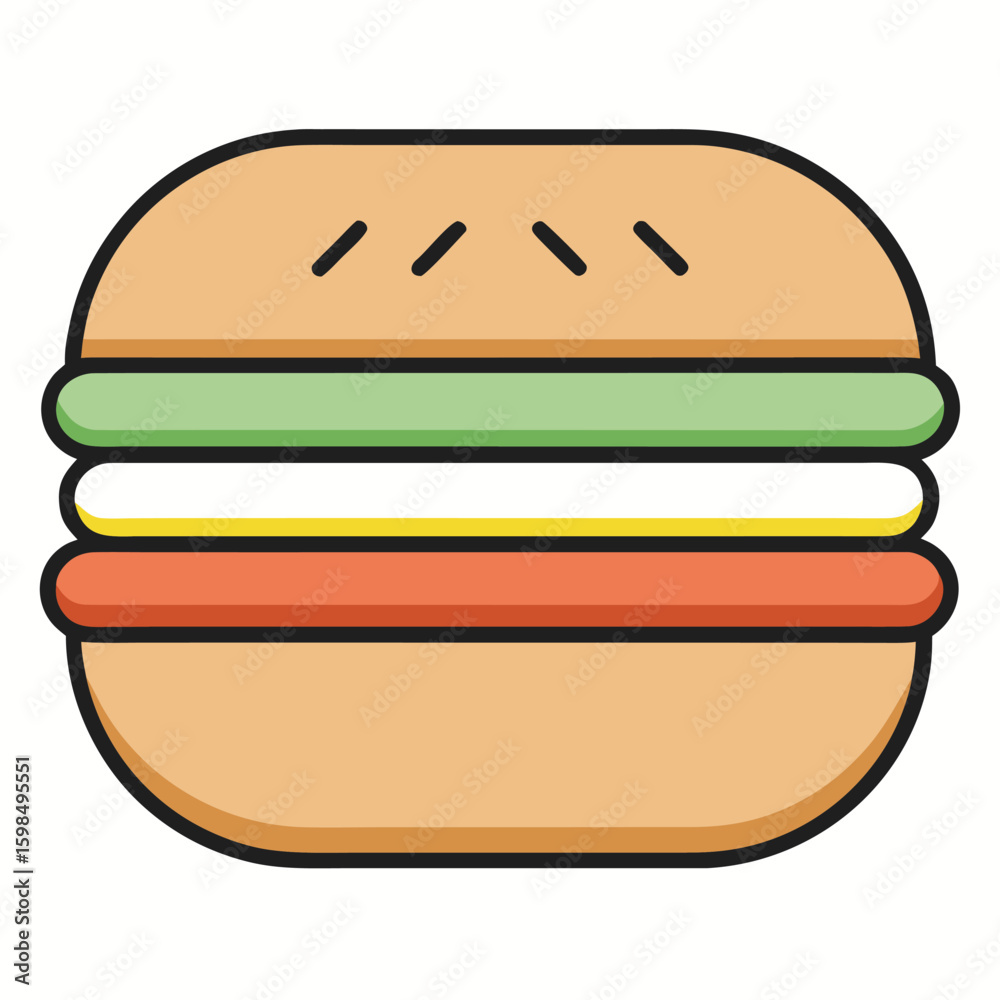 Poster clean hamburger menu icon design featuring three horizontal lines for website navigation and mobile 