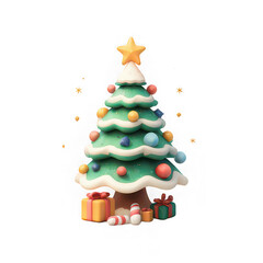 Christmas tree gift ornament star festive holiday winter joyful