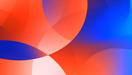 Fototapeta premium Abstract Blue Red Gradient Circles.