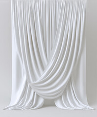 Elegant Drape of Fabric: a luxurious and minimalist presentation of flowing fabric, meticulously arranged to create dynamic folds and shadows.